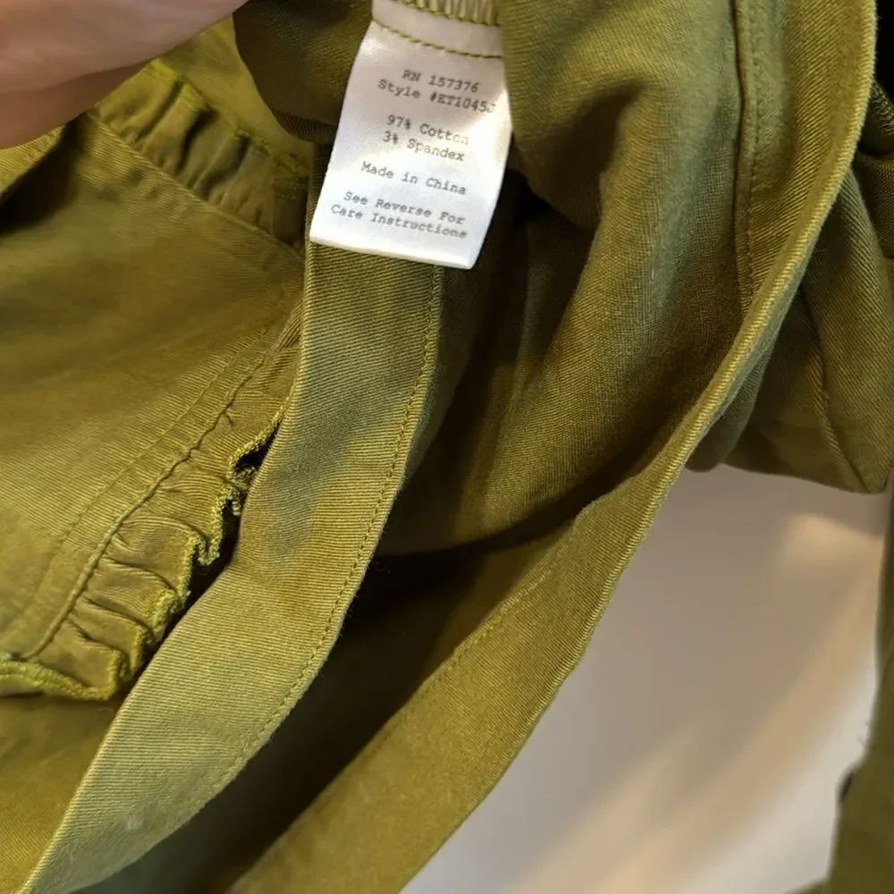 Evy’s Tree Cargo Green Ruffle Utility Jacket M - Picture 6 of 6